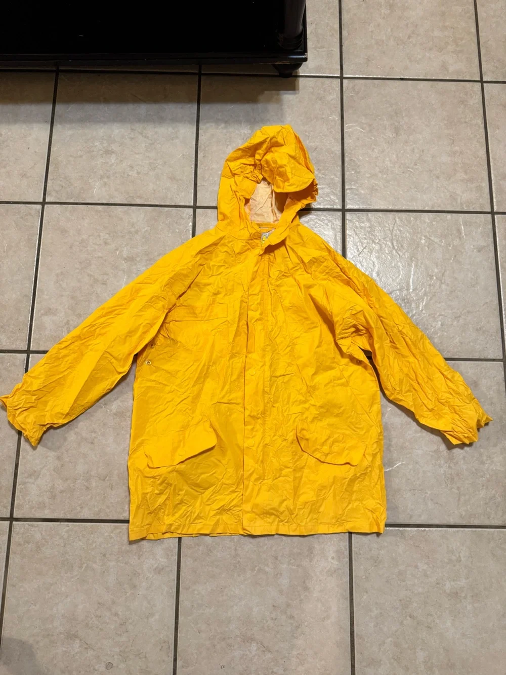 GAP Kids Bright Yellow Hooded Raincoat
